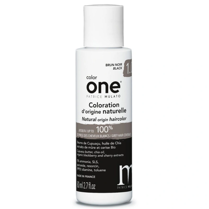 Coloration Color One 1.0 Brun Noir Patrice Mulato 80ML 1 Coloration Color One 1.0 Brun Noir Patrice Mulato 80ML