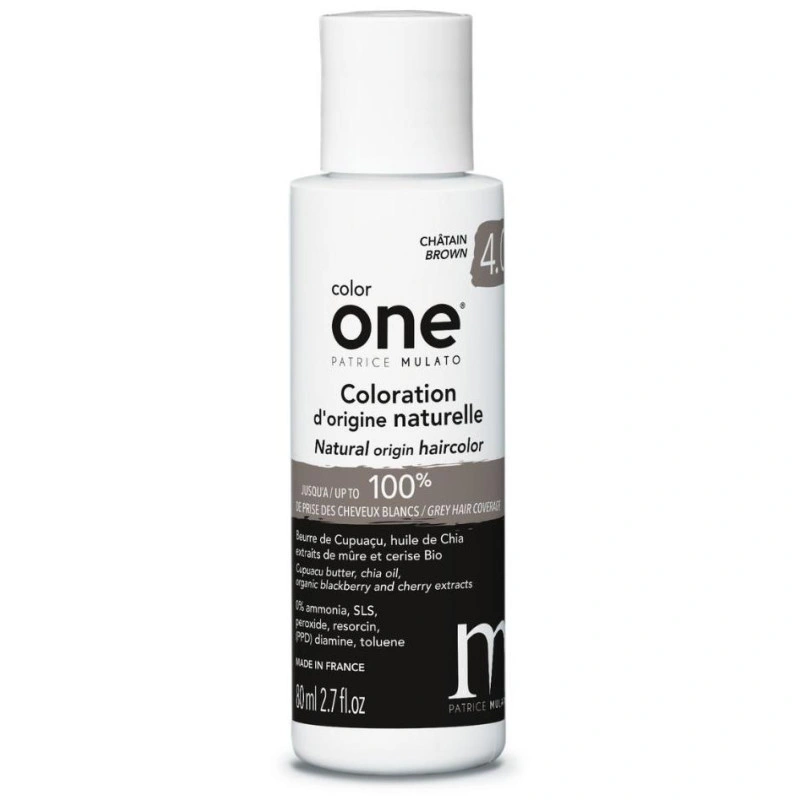 Coloration Color One 4.0 Châtain Patrice Mulato 80ML 1 Coloration Color One 4.0 Châtain Patrice Mulato 80ML