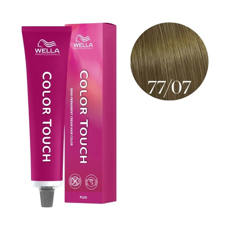 Wella Professionals Coloration Color Touch Plus 77/07 Blond Moyen Intense Naturel Marron Wella 60ml 2 Wella Professionals Coloration Color Touch Plus 77/07 Blond Moyen Intense Naturel Marron Wella 60ml – Image 2