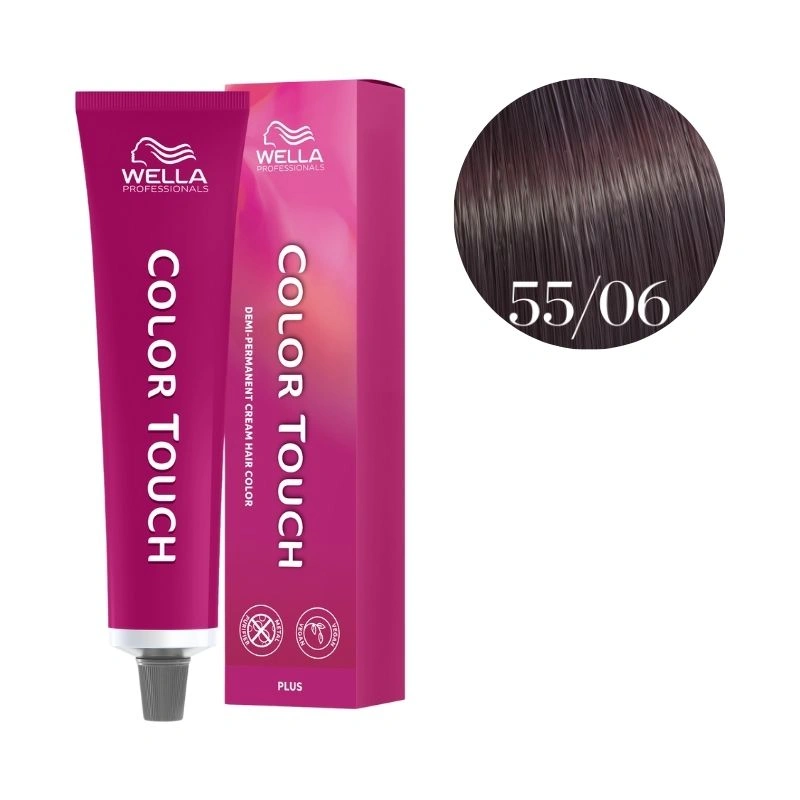 Wella Professionals Coloration Color Touch Plus 55/06 Châtain Clair Intense Naturel Violine Wella 60ml 3 Wella Professionals Coloration Color Touch Plus 55/06 Châtain Clair Intense Naturel Violine Wella 60ml – Image 3