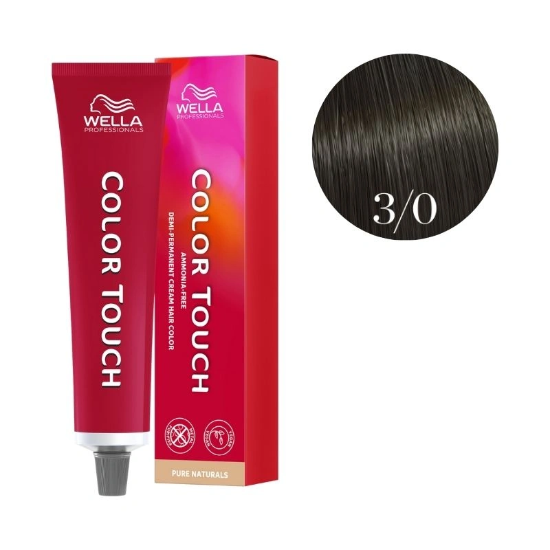 Wella Professionals Coloration Color Touch Pure Naturals 3/0 Châtain Foncé Naturel Wella 60ml 2 Wella Professionals Coloration Color Touch Pure Naturals 3/0 Châtain Foncé Naturel Wella 60ml – Image 2