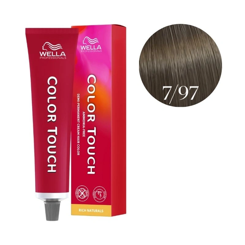 Wella Professionals Coloration Color Touch Rich Naturals 7/97 Blond Moyen Fumé Marron Wella 60ml 2 Wella Professionals Coloration Color Touch Rich Naturals 7/97 Blond Moyen Fumé Marron Wella 60ml – Image 2