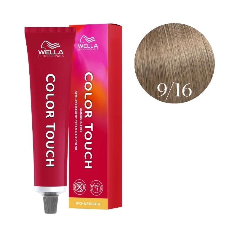 Wella Professionals Coloration Color Touch Rich Naturals 9/16 Blond Très Clair Cendré Violine Wella 60ml 2 Wella Professionals Coloration Color Touch Rich Naturals 9/16 Blond Très Clair Cendré Violine Wella 60ml – Image 2