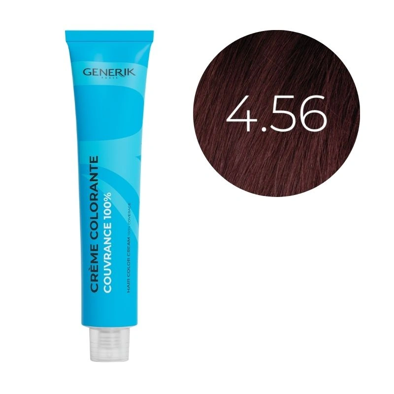 Coloration D'oxydation 4.56 Châtain Acajou Rouge Générik 100ml 2 Coloration D'oxydation 4.56 Châtain Acajou Rouge Générik 100ml – Image 2