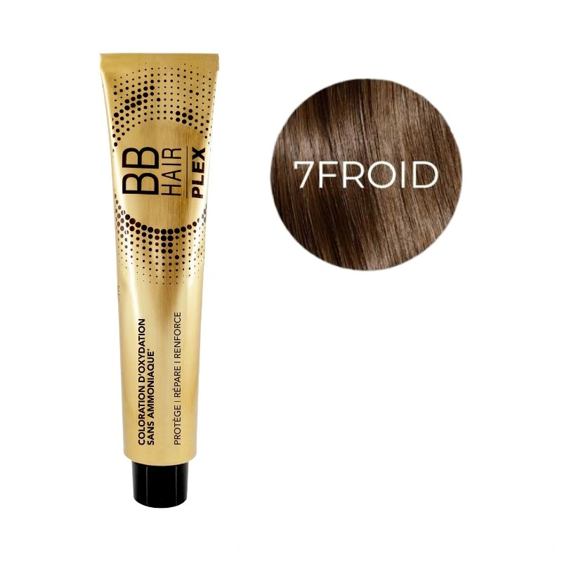Coloration D'oxydation BBHair Plex Sans Ammoniaque N°7 BLOND NATUREL FROID Générik 100ml 1 Coloration D'oxydation BBHair Plex Sans Ammoniaque N°7 BLOND NATUREL FROID Générik 100ml