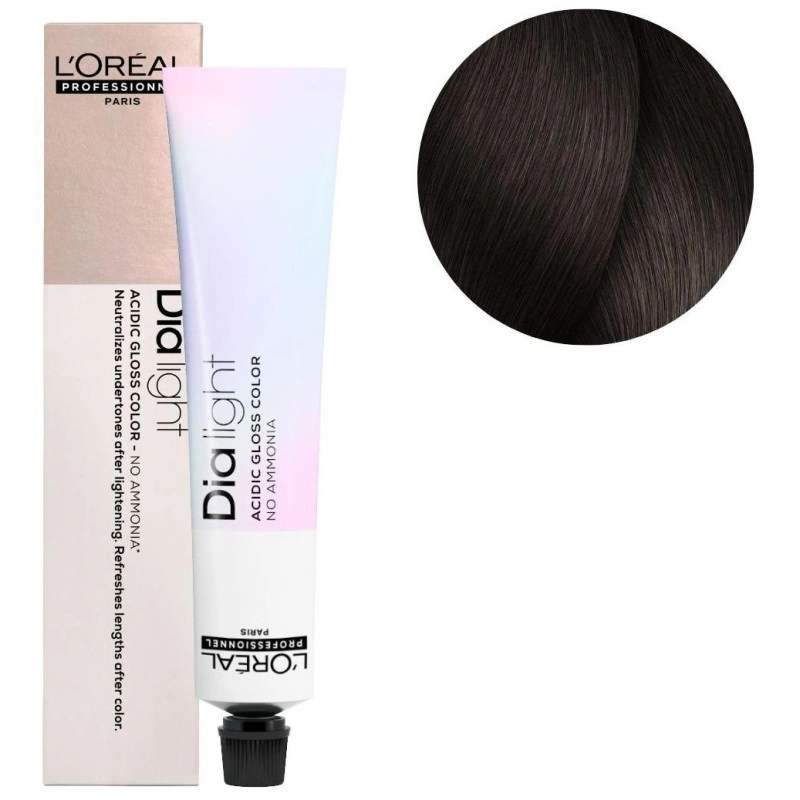 Coloration Dia Light N°5.8 Châtain Clair Mocca L'Oréal Professionnel 50ML 1 Coloration Dia Light N°5.8 Châtain Clair Mocca L'Oréal Professionnel 50ML