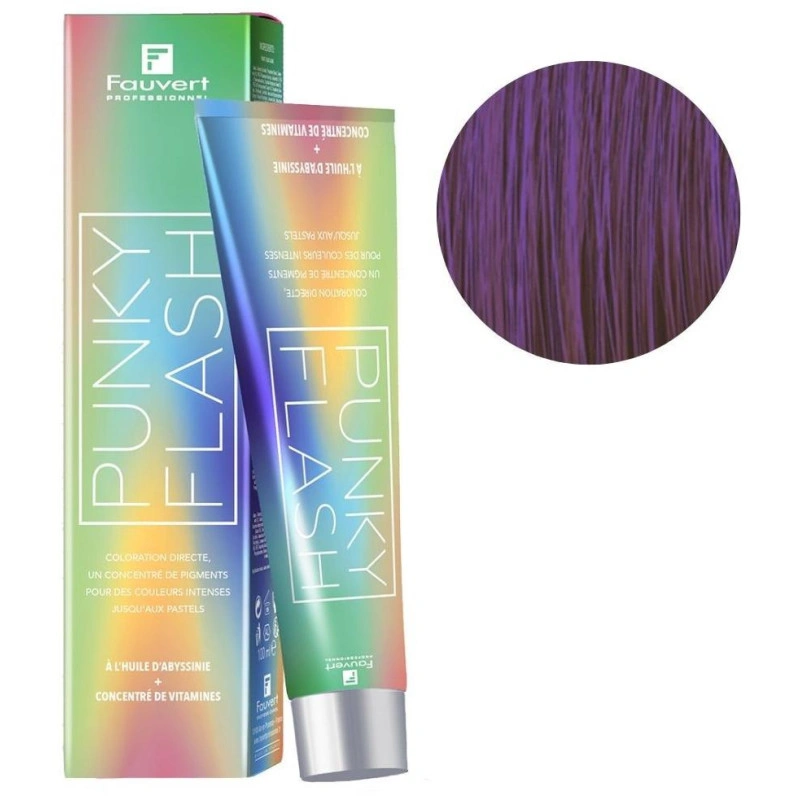 Coloration Directe Punky Flash Violet Fauvert 100ML 1 Coloration Directe Punky Flash Violet Fauvert 100ML