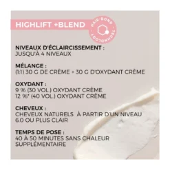 Coloration Éclaircissante Highlift + Blend H.0+ Blonde Expert Indola 60ml 6 Coloration Éclaircissante Highlift + Blend H.0+ Blonde Expert Indola 60ml -Soins Capillaires Liquidation coloration eclaircissante highlift blend h0 blonde expert indola 60ml 2