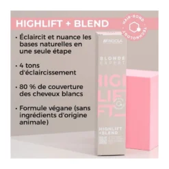Coloration Éclaircissante Highlift + Blend H.2+ Blonde Expert Indola 60ml -Soins Capillaires Liquidation coloration eclaircissante highlift blend h2 blonde expert indola 60ml 2