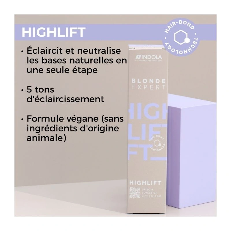 Coloration Éclaircissante Highlift H.0 Blonde Expert Indola 60ml 2 Coloration Éclaircissante Highlift H.0 Blonde Expert Indola 60ml – Image 2
