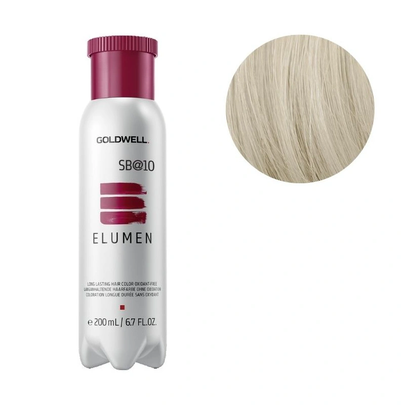 Coloration Elumen Sb@10 Blond Extra Clair Argent Marron Goldwell 200ml 1 Coloration Elumen Sb@10 Blond Extra Clair Argent Marron Goldwell 200ml