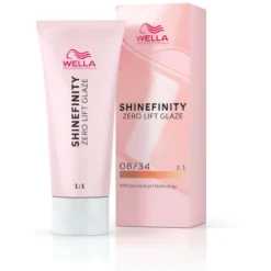 Wella Professionals Coloration Gloss Shinefinity 08/34 Spicy Ginger Wella 60ML -Soins Capillaires Liquidation coloration gloss shinefinity 0834 spicy ginger wella 60ml 3