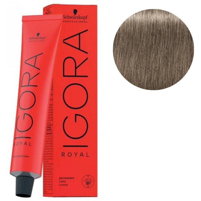 Schwarzkopf Professional Coloration Igora Royal 8-1 Blond Clair Cendré 60ML 1 Schwarzkopf Professional Coloration Igora Royal 8-1 Blond Clair Cendré 60ML