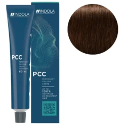 Coloration PCC Intense Coverage 4.8+ Châtain Moyen Chocolat Naturel Indola 60ML