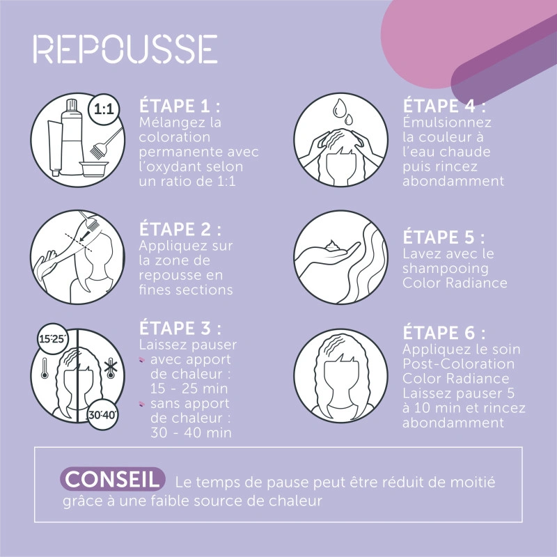 Coloration Permanente 4/4 Châtain Cuivré Kadus 60ML 6 Coloration Permanente 4/4 Châtain Cuivré Kadus 60ML – Image 6