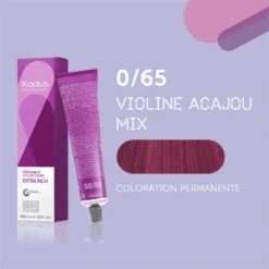 Coloration Permanente /65 Violine Acajou Mix Kadus 60ML -Soins Capillaires Liquidation coloration permanente 65 kadus 60ml 2