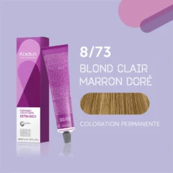 Coloration Permanente 8/73 Blond Clair Marron Doré Kadus 60ML 9 Coloration Permanente 8/73 Blond Clair Marron Doré Kadus 60ML -Soins Capillaires Liquidation coloration permanente 873 kadus 60ml 2