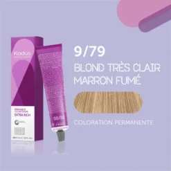 Coloration Permanente 9/79 Blond Très Clair Marron Fumé Kadus 60ML 9 Coloration Permanente 9/79 Blond Très Clair Marron Fumé Kadus 60ML -Soins Capillaires Liquidation coloration permanente 979 blond tres clair marron fume kadus 60ml 2