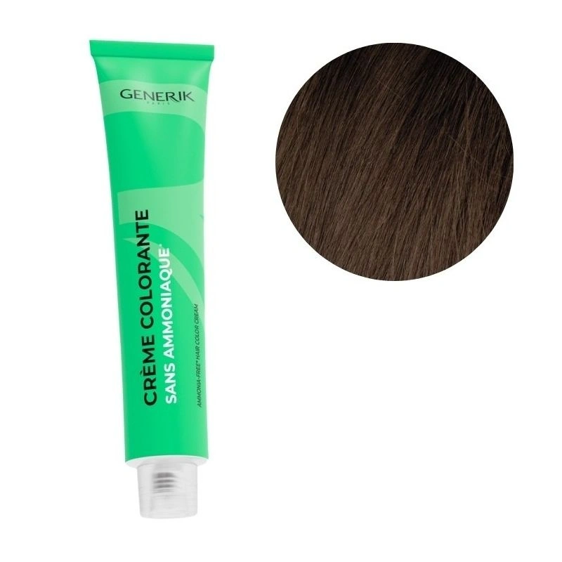 Coloration Sans Ammoniaque 4.7 Chatain Marron Générik 100ml 1 Coloration Sans Ammoniaque 4.7 Chatain Marron Générik 100ml