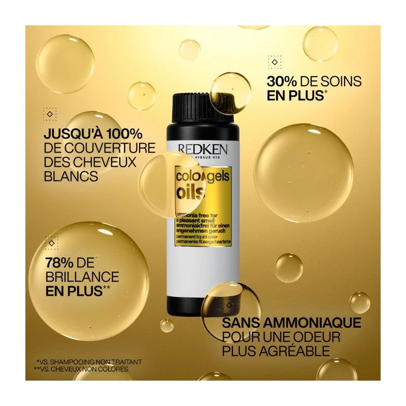 Coloration Sans Ammoniaque 4NN Coffee Ground Color Gels Oils Redken 60ML 3 Coloration Sans Ammoniaque 4NN Coffee Ground Color Gels Oils Redken 60ML – Image 3