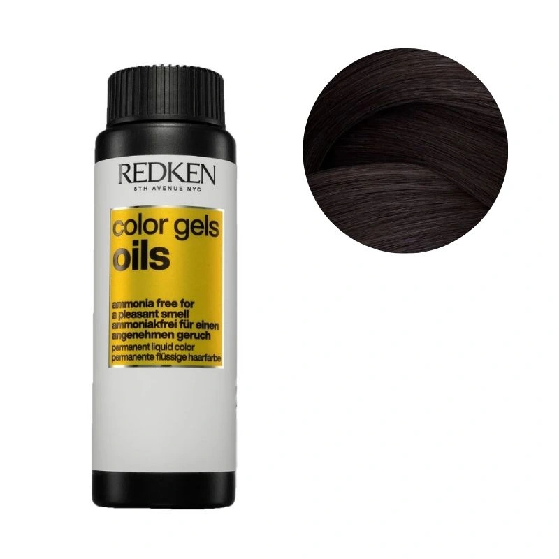 Coloration Sans Ammoniaque 4NN Coffee Ground Color Gels Oils Redken 60ML 1 Coloration Sans Ammoniaque 4NN Coffee Ground Color Gels Oils Redken 60ML