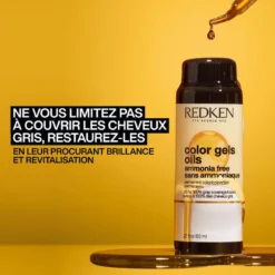 Coloration Sans Ammoniaque 8G Almond Sugar Color Gels Oils Redken 60ML -Soins Capillaires Liquidation coloration sans ammoniaque 8g almond sugar color gels oils redken 60ml 5