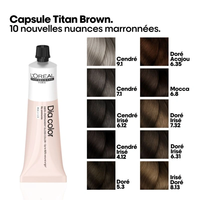 Coloration Semi-permanente DIA COLOR 5.3 L'Oréal Professionnel 60ml 3 Coloration Semi-permanente DIA COLOR 5.3 L'Oréal Professionnel 60ml – Image 3