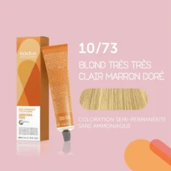 Coloration Semi-permanente Sans Ammoniaque 10/73 Blond Très Très Clair Marron Doré Kadus 60ML -Soins Capillaires Liquidation coloration semi permanente sans ammoniaque 1073 blond tres tres clair marron dore kadus 60ml 2