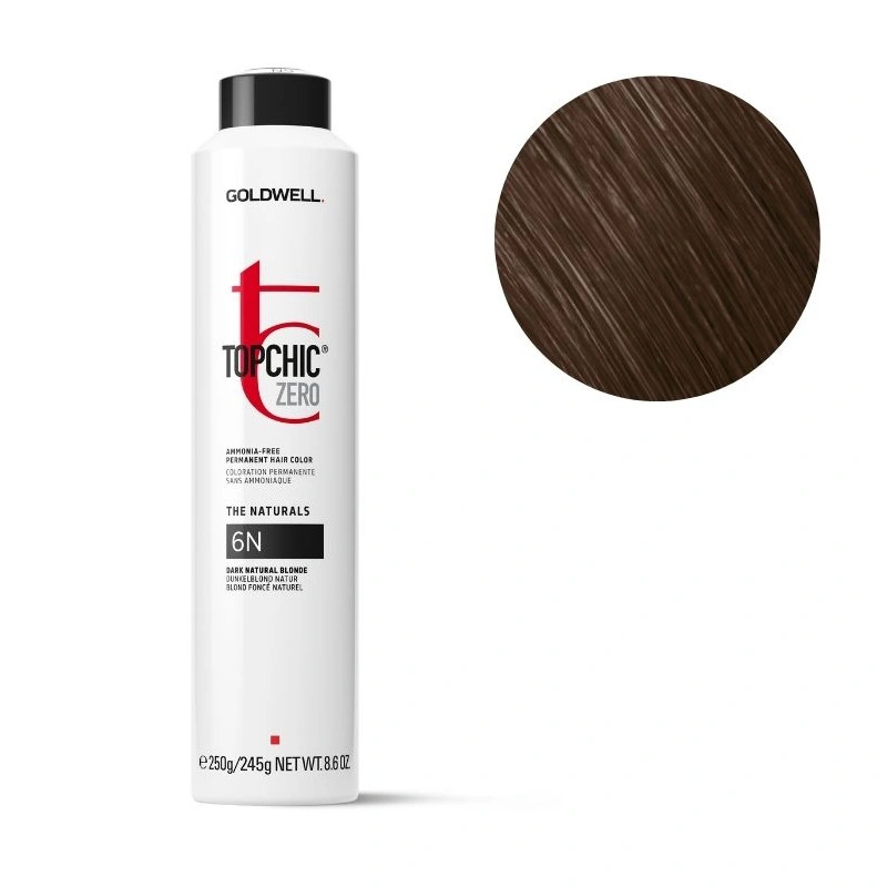 Coloration Topchic Zero 6n Blond Foncé Goldwell 250ml 1 Coloration Topchic Zero 6n Blond Foncé Goldwell 250ml