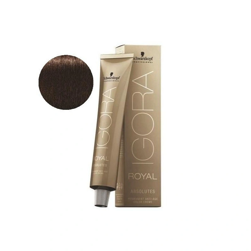 Schwarzkopf Professional Igora Royal Absolutes 4-60 Châtain Marron Naturel 60 ML 2 Schwarzkopf Professional Igora Royal Absolutes 4-60 Châtain Marron Naturel 60 ML – Image 2