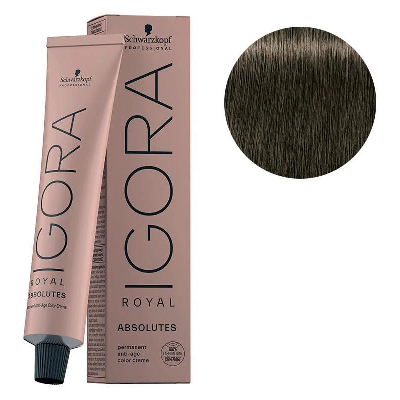 Schwarzkopf Professional Igora Royal Absolutes 7-10 Blond Moyen Cendré Naturel 1 Schwarzkopf Professional Igora Royal Absolutes 7-10 Blond Moyen Cendré Naturel