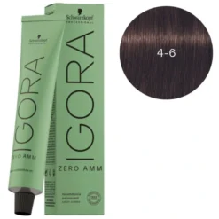 Schwarzkopf Professional Igora Zéro Amm 4-6 Châtain Moyen Marron Schwarzkopf 60ML