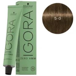 Schwarzkopf Professional Igora Zéro Amm 5-0 Châtain Clair Naturel Schwarzkopf 60ML