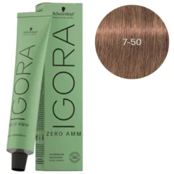 Schwarzkopf Professional Igora Zéro Amm 7-50 Blond Moyen Doré Naturel Schwarzkopf 60ML -Soins Capillaires Liquidation igora zero amm 7 50 blond moyen dore naturel schwarzkopf 60ml 7