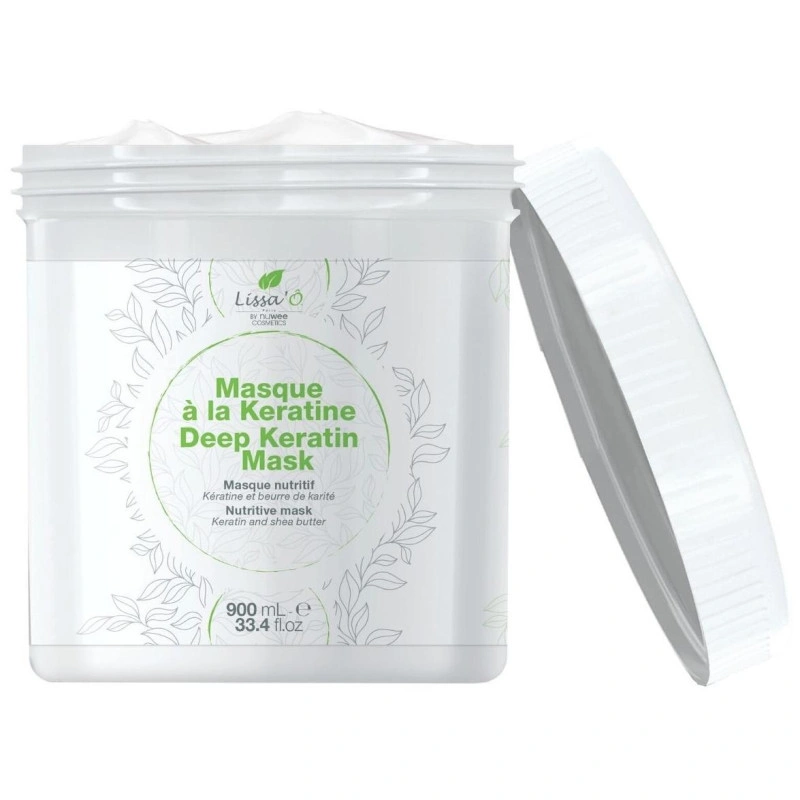 Masque Cheveux Sensibles Deep Keratin LISSA'Ô 900ML 2 Masque Cheveux Sensibles Deep Keratin LISSA'Ô 900ML – Image 2