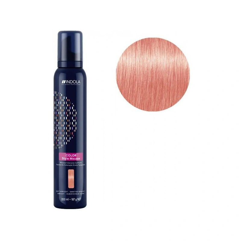 Mousse Colorante Coiffante Abricot Indola 200ML 1 Mousse Colorante Coiffante Abricot Indola 200ML