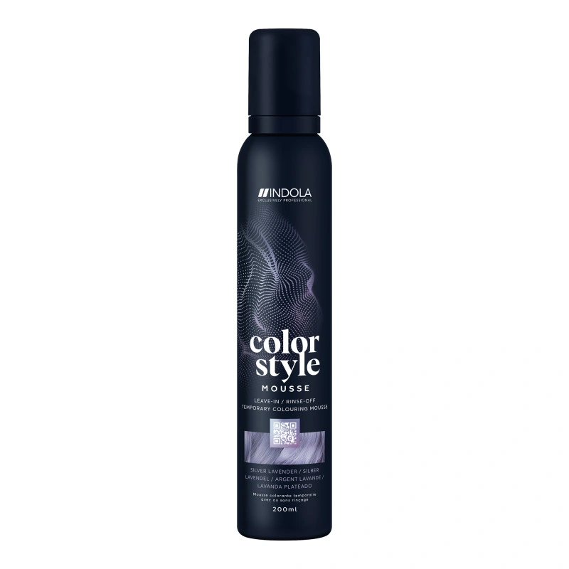 Mousse Colorante Coiffante Argent Lavande Indola Vegan 200ML 1 Mousse Colorante Coiffante Argent Lavande Indola Vegan 200ML