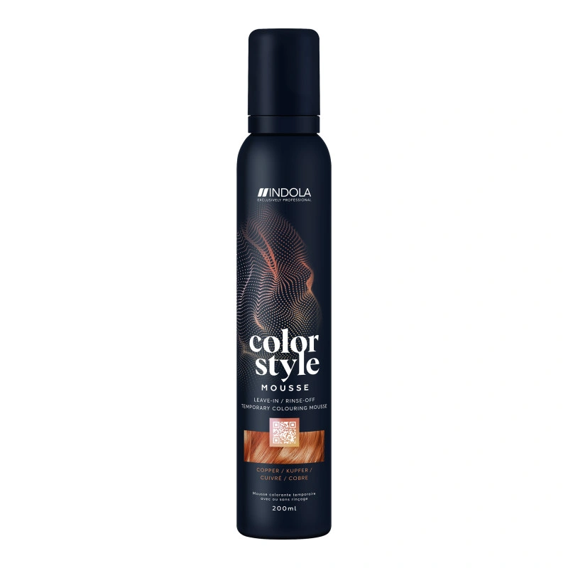 Mousse Colorante Coiffante Cuivrée Indola Vegan 200ML 1 Mousse Colorante Coiffante Cuivrée Indola Vegan 200ML