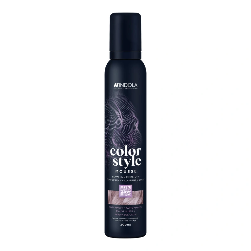 Mousse Colorante Coiffante Mauve Subtil Indola Vegan 200ML 1 Mousse Colorante Coiffante Mauve Subtil Indola Vegan 200ML