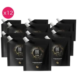 Pack De 12 Poudres Décolorantes 9 Tons BBHair Plex GENERIK 500G