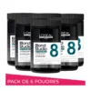 Pack De 6 Poudres Décolorantes 8 Tons Bonder Intégré Blond Studio L'Oréal Professionnel 500g